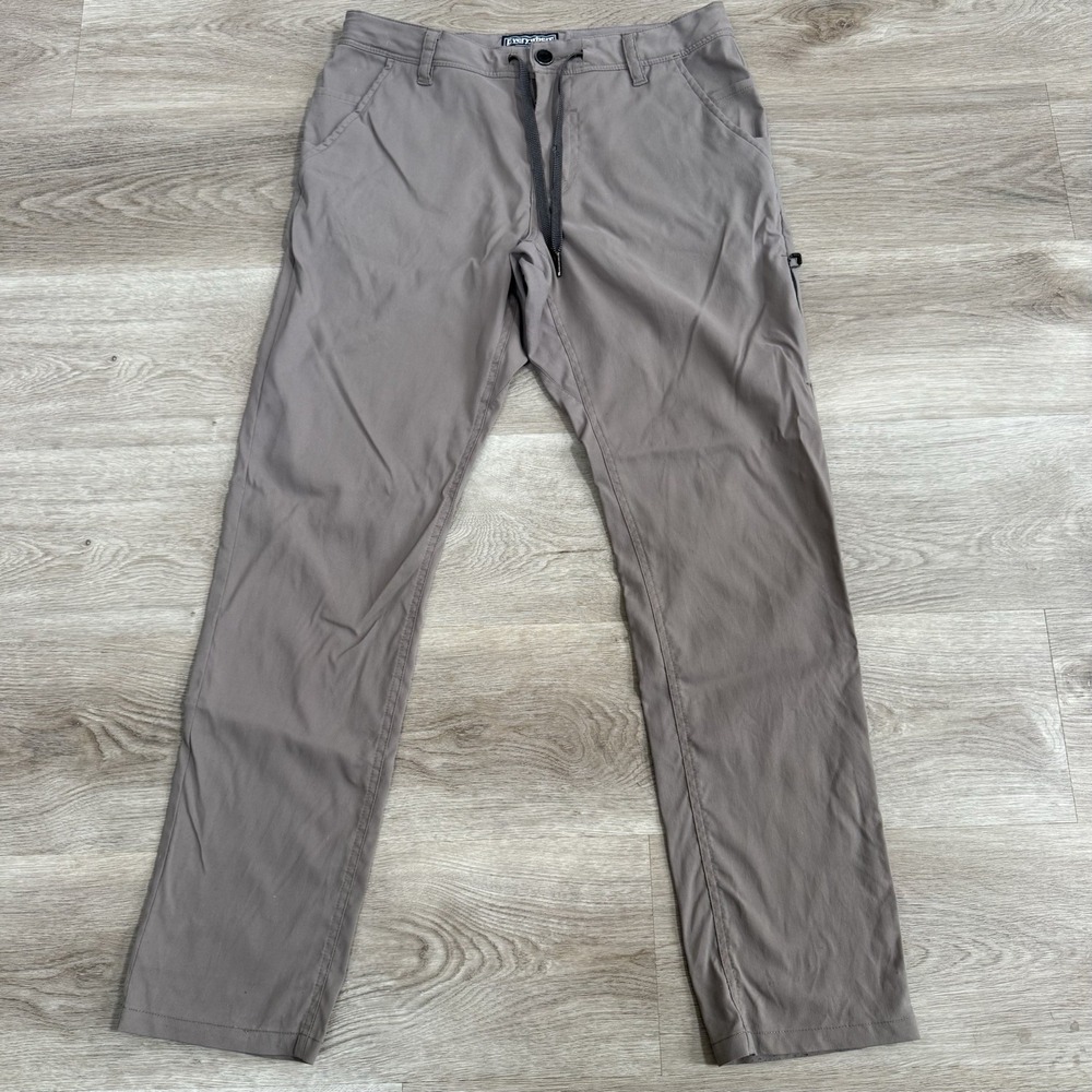 686 Everywhere Pants Mens 30x30 Brown Slim Fit Hiking Climbing Outdoor Stretch